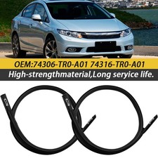 2pcs Roof Trim Molding Kit Left Right Side Weatherstrip For Honda Civic 12-15