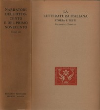 Narratori dell'Ottocento e del primo Novecento tomo III - Aldo Borlenghi [1963]