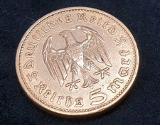 1936 Germany 5 Reichmark