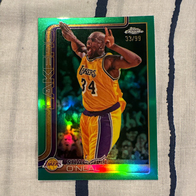 Topps 2026 Topps Chrome Shaquille O'Neal #142 Lakers Serial Numbered /99