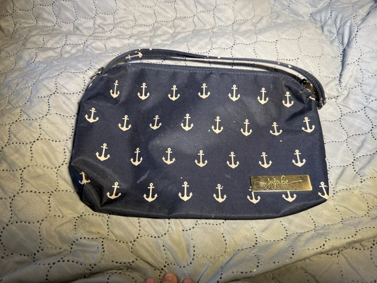 Ju-Ju-Be Navy Diaper Backpack with Pink Anchor Print and Gold Hardware JuJuBe Bff Diaper Bag Navy Anchor Print – | Mercari main image 2