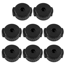 6 PCS Black Cymbal Nuts Drum Accessories 8mm Plastic Quick Release Mate