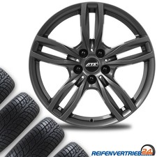 4x Alu Ganzjahresreifen Kompletträder für Peugeot 3008 Reifen 225/60R18 Dunlop