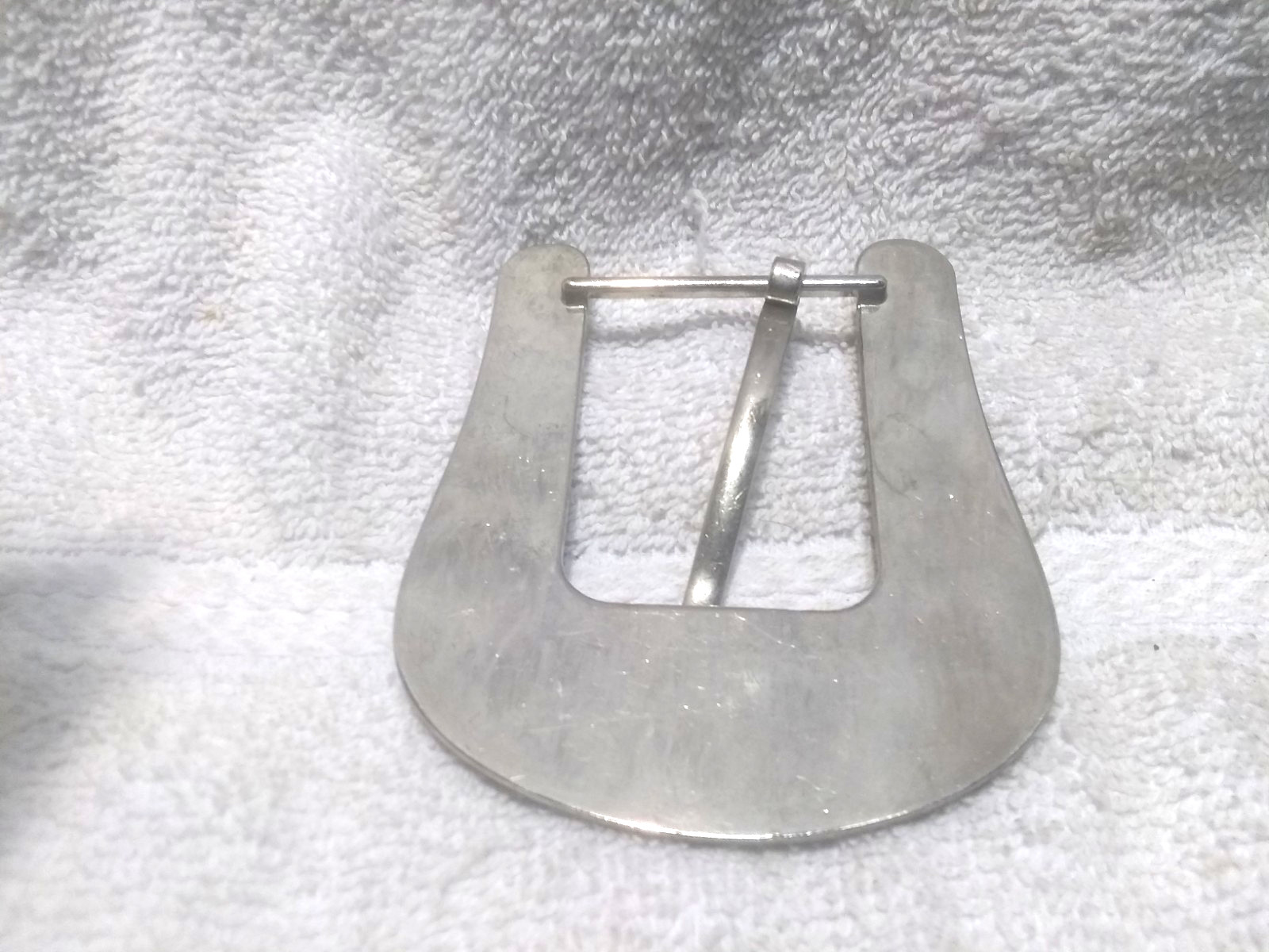 Large Silver Rhinestone Filled Replacement Buckle… - image 7