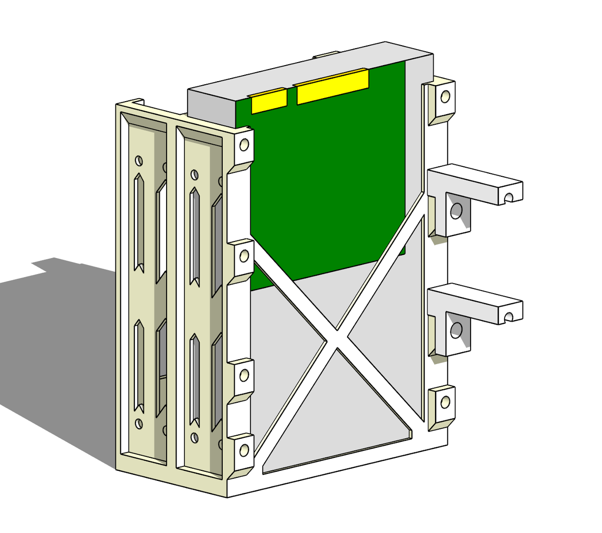 Corsair HDD Add-on Tray 4000D 5000D 7000D 3D Printed Extra Hard
