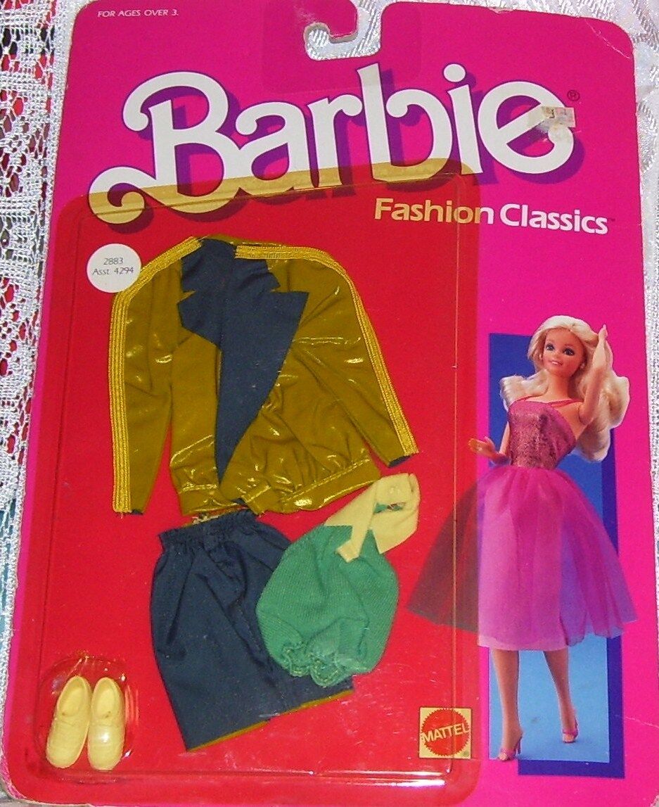 VINTAGE MATTEL BARBIE DOLL 1986 FASHION CLASSICS OUTFIT CLOTHES