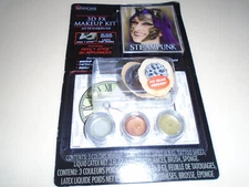 New Sealed Woochie 3D FX Makeup kit Steampunk Design Halloween Party