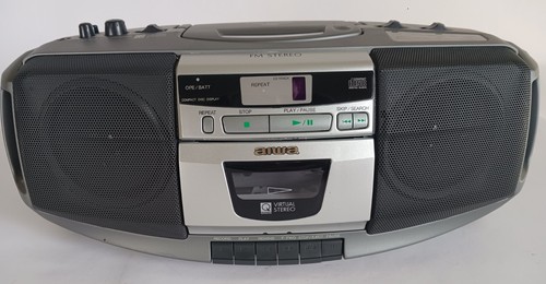 AIWA CSD-ES225U Compact Disc Stereo Radio Cassette Recorder, Portable Boombox
