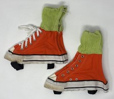 Olympics SCOTT HAMILTON Celebrity Owned Talon Converse Ice Skate Boot Covers