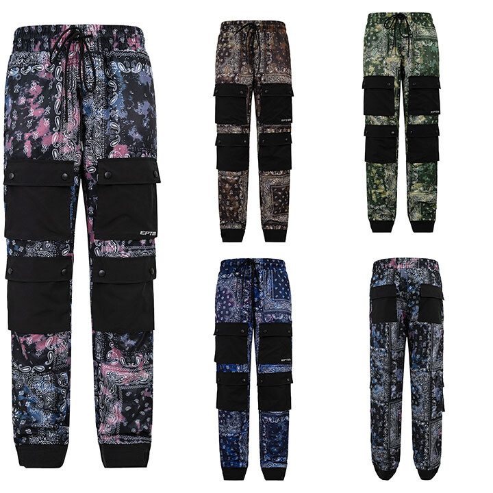 BAON】[unisex] Tino Pigment Cargo String Jogger Pants Amazon