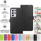 Samsung Galaxy S21 Ultra Case Cover Flip Folio Leather Wallet Credit Card Slot