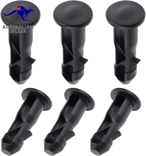 6 PCS Wheelie Bin Lid Hinge Pins 65X18Mm Black Plastic Fit for 240 Liters Outdoo - Picture 6 of 12