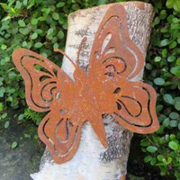 Schmetterling Edelrost Rost Gartendekoration Deko Garten Gartendeko 137374