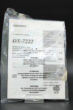 Lettore Compact Disc Onkyo DX-7222 originale manuale istruzioni vintage