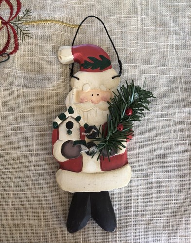 Wooden Santa Christmas Tree Ornament - Picture 1 of 5
