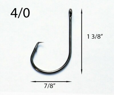 50 Size #1 Custom Offshore Tackle Circle Non Offset - Foto 3