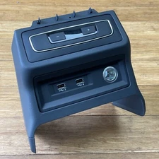 2019-2024 Audi A6 Rear Center Console AC Control USB Trim OEM