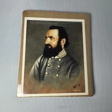 Vintage 1992 Print Civil War Thomas J. "Stonewall" Jackson Portrait 5”x4”