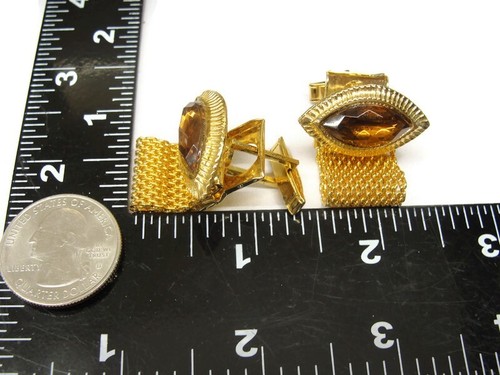 Juego de Corbata de Malla Tono Dorado París Accesorios de Boda Vintage - Imagen 10 de 19