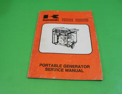 #ad NOS Kawasaki Portable Generator Service Manual KG KG5000 KG4000 99963 0052 01 $19.95