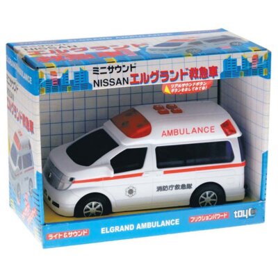 TOYCO Friction Car Mini Sound Elgrand Ambulance | eBay