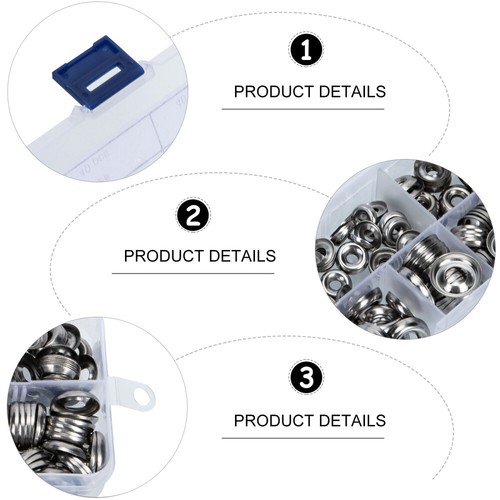 180 Pcs Stainless Steel Screw Washer Cup Countersunk Finishing Washers Kit - Picture 8 of 12