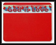GOD is Love RELIGIOUS / CHRISTIAN Mousepad Mouse Pad