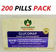 2 X Maharishi Ayurveda Glucomap 200 Tabs FREE SHIPPING