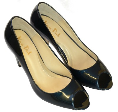 navy peep toe court shoes