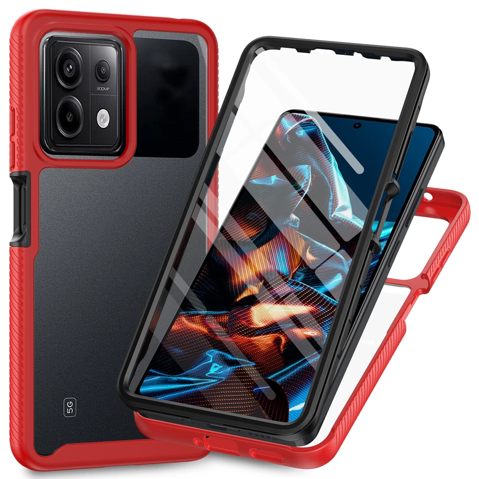 Full Cover Shockproof Non-Slip Armor 360°  Case For Xiaomi Redmi Note 13 Pro 5G - Image 3 of 4