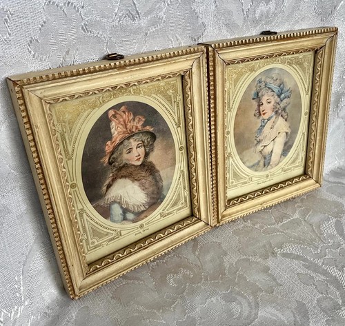 Vintage Lady Erne and Lady Marjorie Jenkins Framed Portrait Set - Picture 2 of 6
