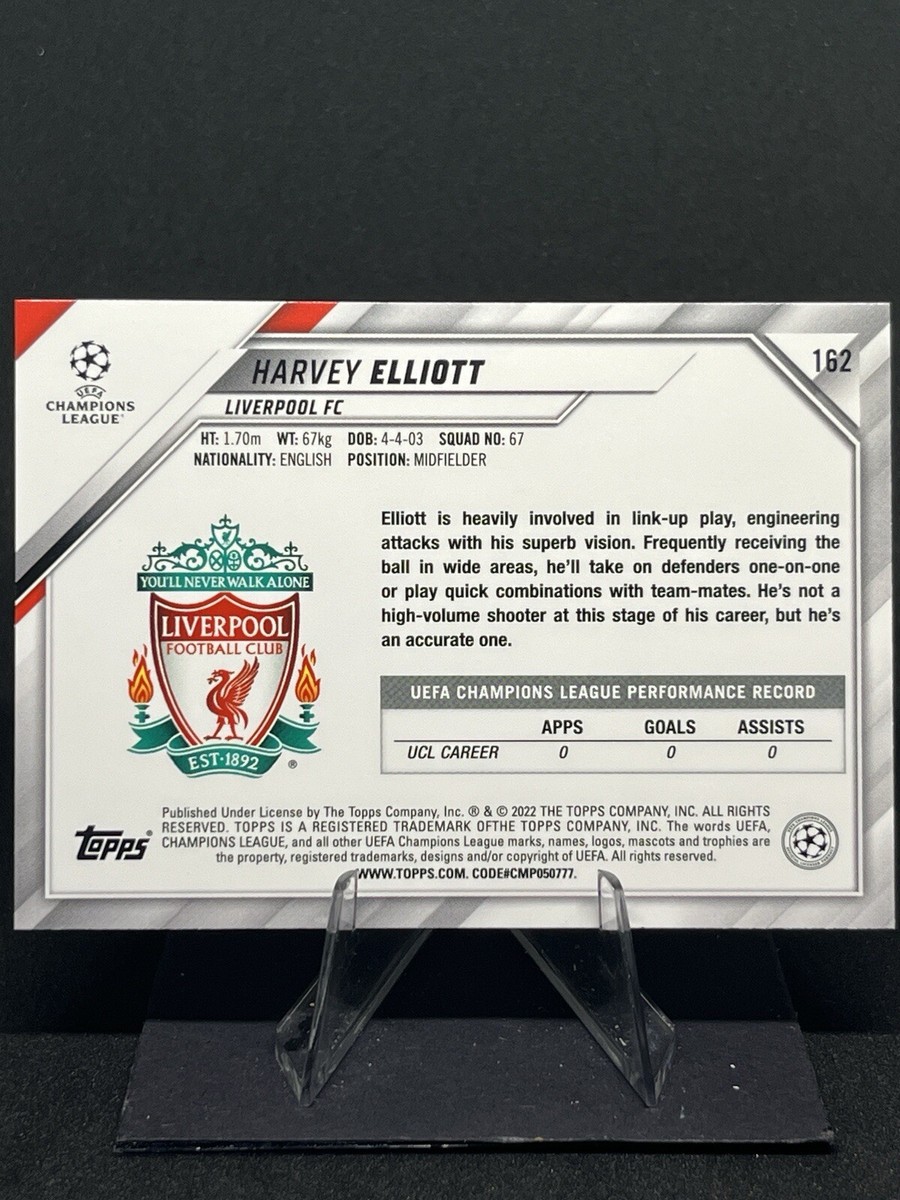 HARVEY ELLIOTT 2021-22 Topps UEFA Champions League STARBALL FOIL