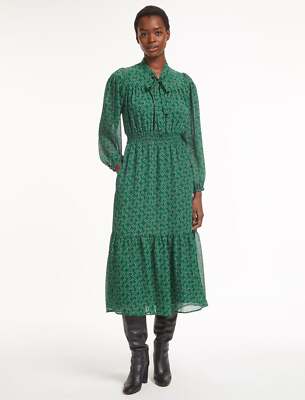 CEFINN FRANCESCA MIDI DRESS IN GREEN RAINBOW GEO PRINT UK 16 *RRP 290 |  eBay UK