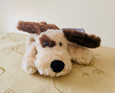 RUSS BERRIE DROOZY DOG Puppy Collectible Plush  5'' Brown 846877 RARE New w/ Tag!