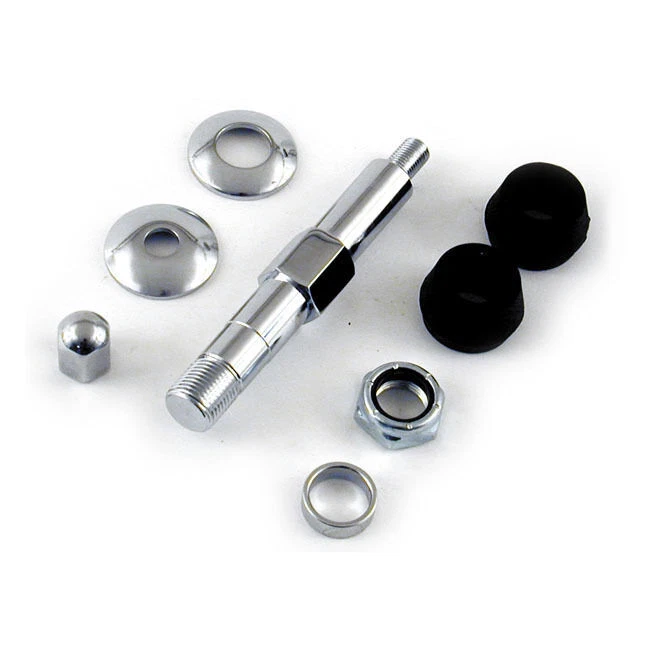 Boulon D'Amortisseur en Bas, 1 Pièce Chrome pour Harley Davidson FL 67-72 & Fx - Photo 1/1