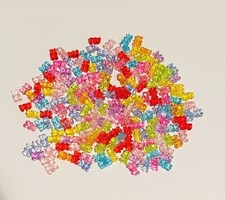 200 PCS Small Gummy Bear Charms Pendants Fun Creative Toy Colorful New