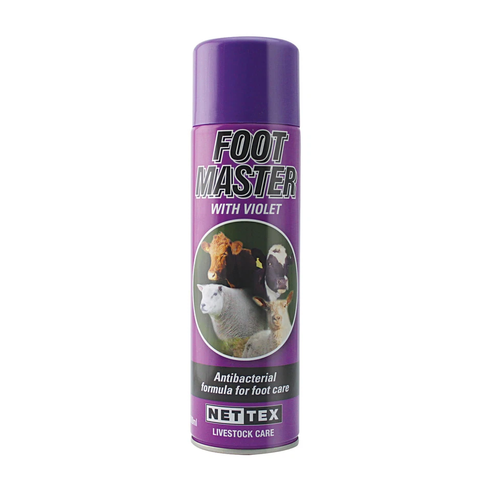 Nettex Footmaster Spray With Violet For Livestock Foot Health 1 Or 6 x 500ml