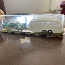 NOREV PLASTIQUE ANCIENNE SIMCA CHAMBORD AVEC CARAVANE HÉNON En Boîte D’origine.