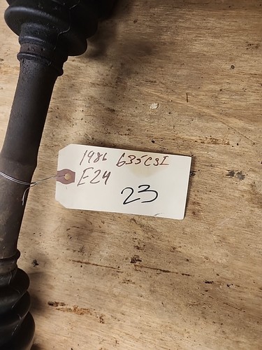 BMW E28 5-Series E24 Rear Axle Half Output Shaft CV Rear Left 1985-1989 OE 23 - Picture 2 of 8