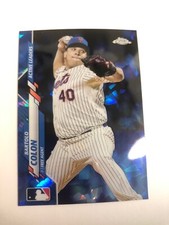 2020 Topps Update Chrome Sapphire Bartolo Colon Mets Free Agent U236