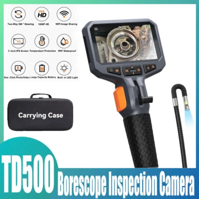TESLONG TD500 5 Inch Monitor Industrial Waterproof Borescope Inspection Camera