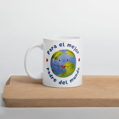 Taza de Regalo Para el mejor padre del mundo Feliz dia del padre
