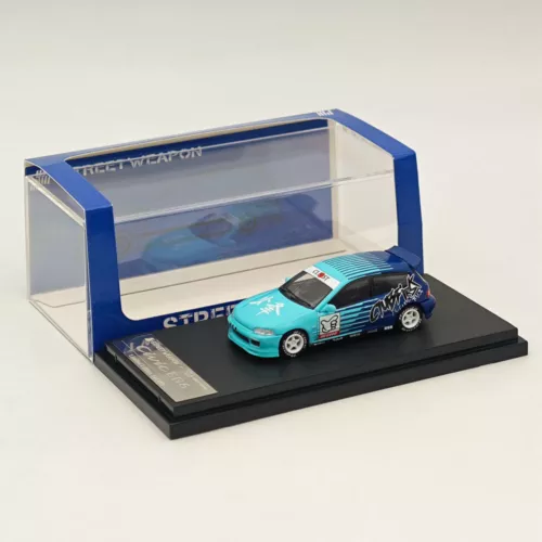 SW1:64 Honda Civic EG6 Kanjozoku FALKEN limited499 Diecast Model Car