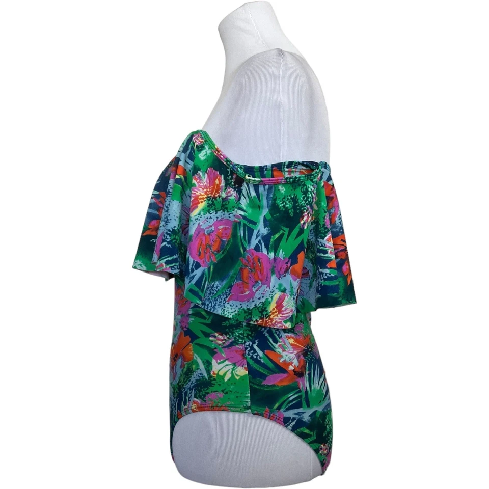 Asos South Beach Womens Sz 10 One Piece Swim Suit Bathing Suit Flutter - Image 3 of 4