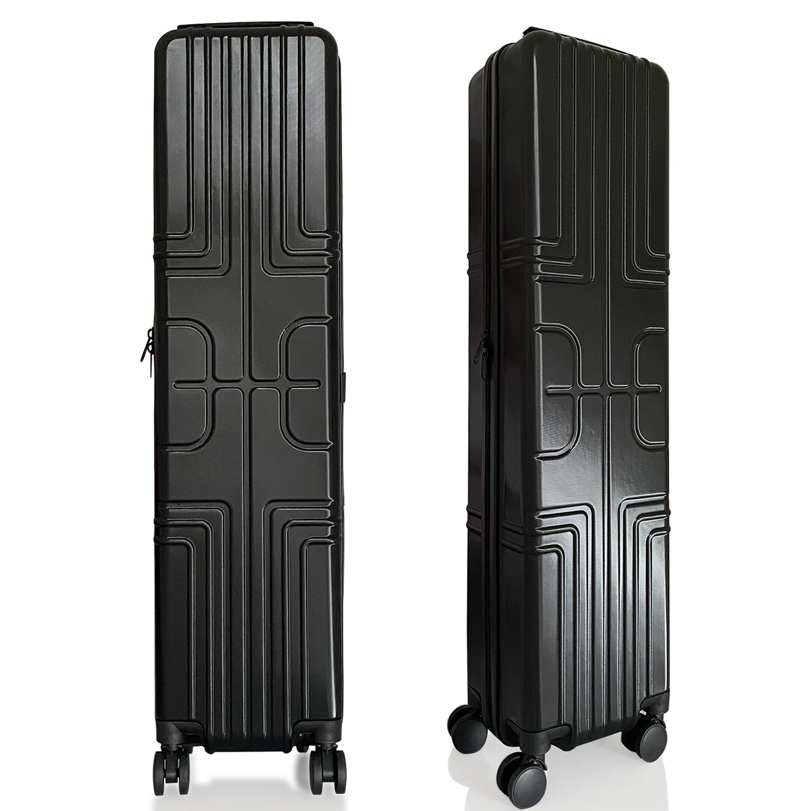 Hard Traveling Case with 4 Wheels and handles Inside Size: 39"L x 10"W x8"H