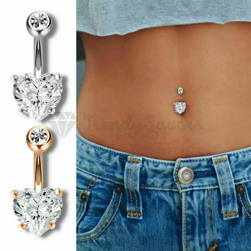 Hypoallergenic belly piercing deals