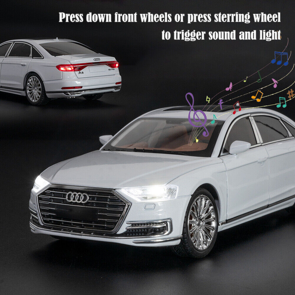 1:24 Diecast Vehicle for Audi A8 Model Car Collectible Toy 1:24 Diecast Vehicle for Audi A8 Model Car Collectible Toy