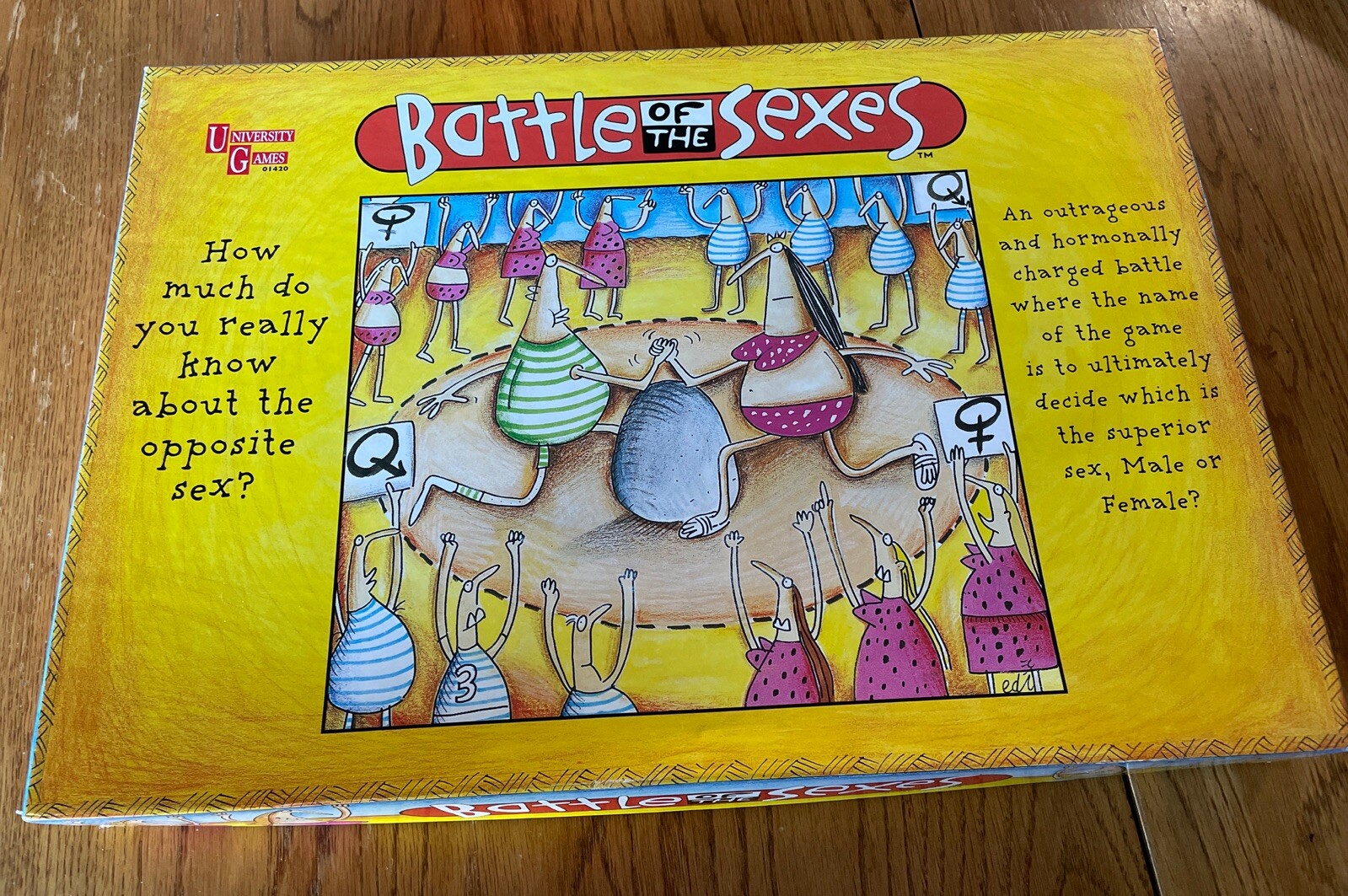 S Battle Of The Sexes Board Game 1997 Used Once!!