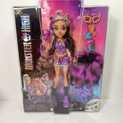 Monster High Clawdeen Wolf G3 Doll Mattel 2022 Reboot Pet Cat Crescent