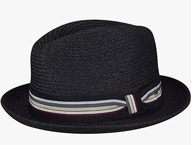 BAILEY SALEM STROHHUT HUT HÜTE SOMMER TRILBY PORK PIE SCHWARZ  NEU TREND